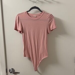 Aritzia Wilfred Blush Pink Bodysuit